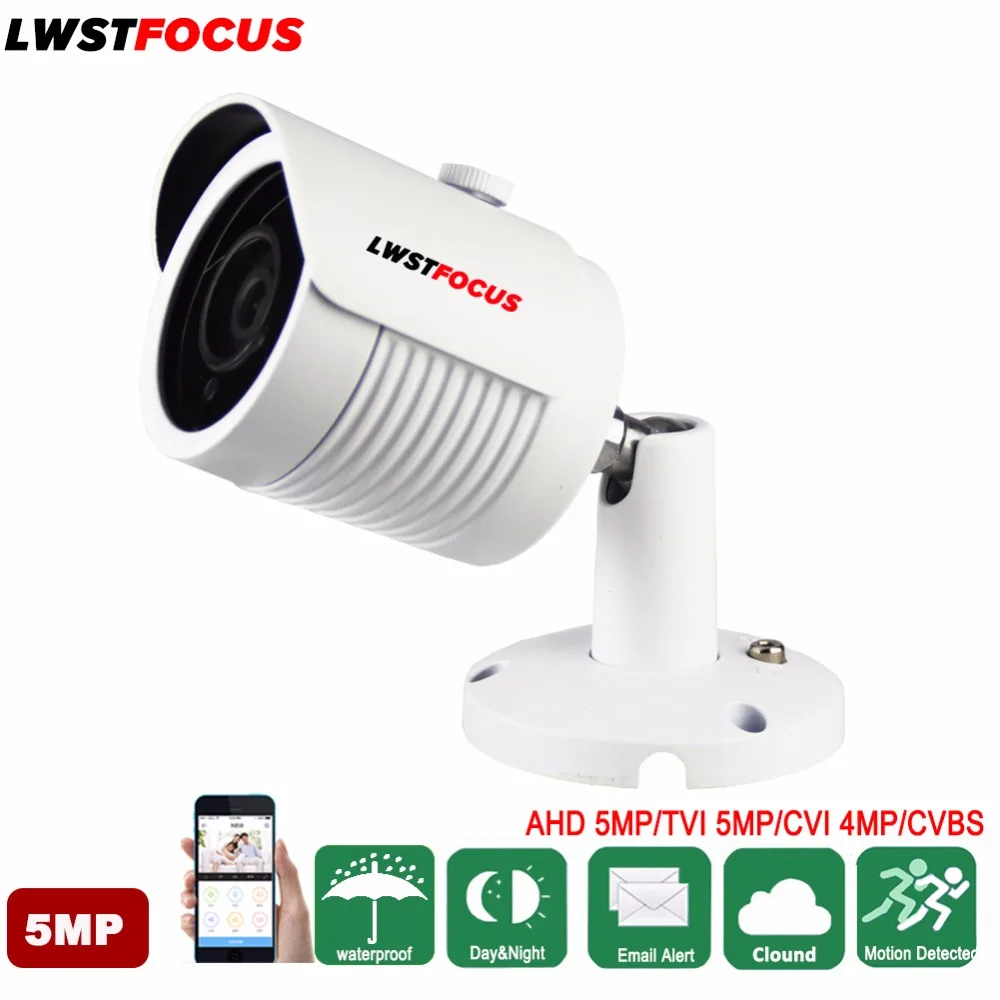 LWSTFOCUS 5MP AHD/ 5MP TVI/ 4MP CVI HD Camera Waterproof IR Bullet Camera Surveillance Camera Outdoor Camera IR Array 30M IR Cut LWSTFOCUS 5MP AHD/ 5MP TVI/ 4MP CVI HD Camera Waterproof IR Bullet Camera Surveillance Camera Outdoor Camera IR Array 30M IR Cut