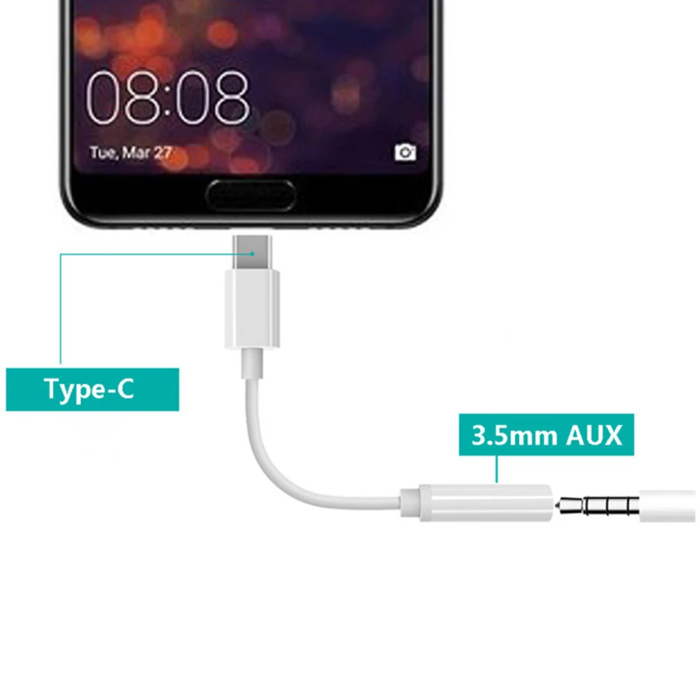 AZi mi YO type c до 3,5 мм разъем для наушников 3,5 AUX USB C кабель для huawei P30 pro Xiaomi mi 9 8 se Oneplus 7 pro аудио USB C адаптер