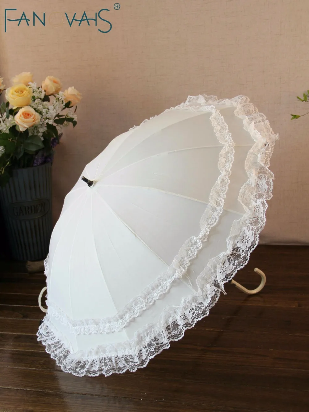 Colores Sombrilla De Encaje Para Bodas - Paraguas Elegante De Madera Para  Fotos (Rosa, 55x60 Cm) Sombrilla Nupcial, image size:1000x1333