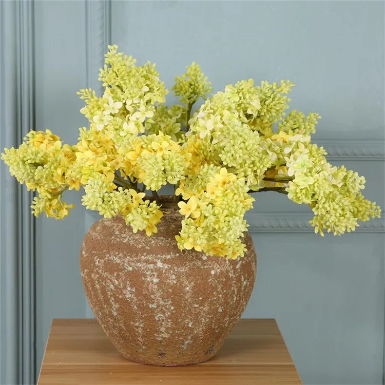 Flone Artificial Lilac Flower Simulation Beads Clove Flowers Fake Plastic Flowers Wedding Home Party Decor Floral  (2)