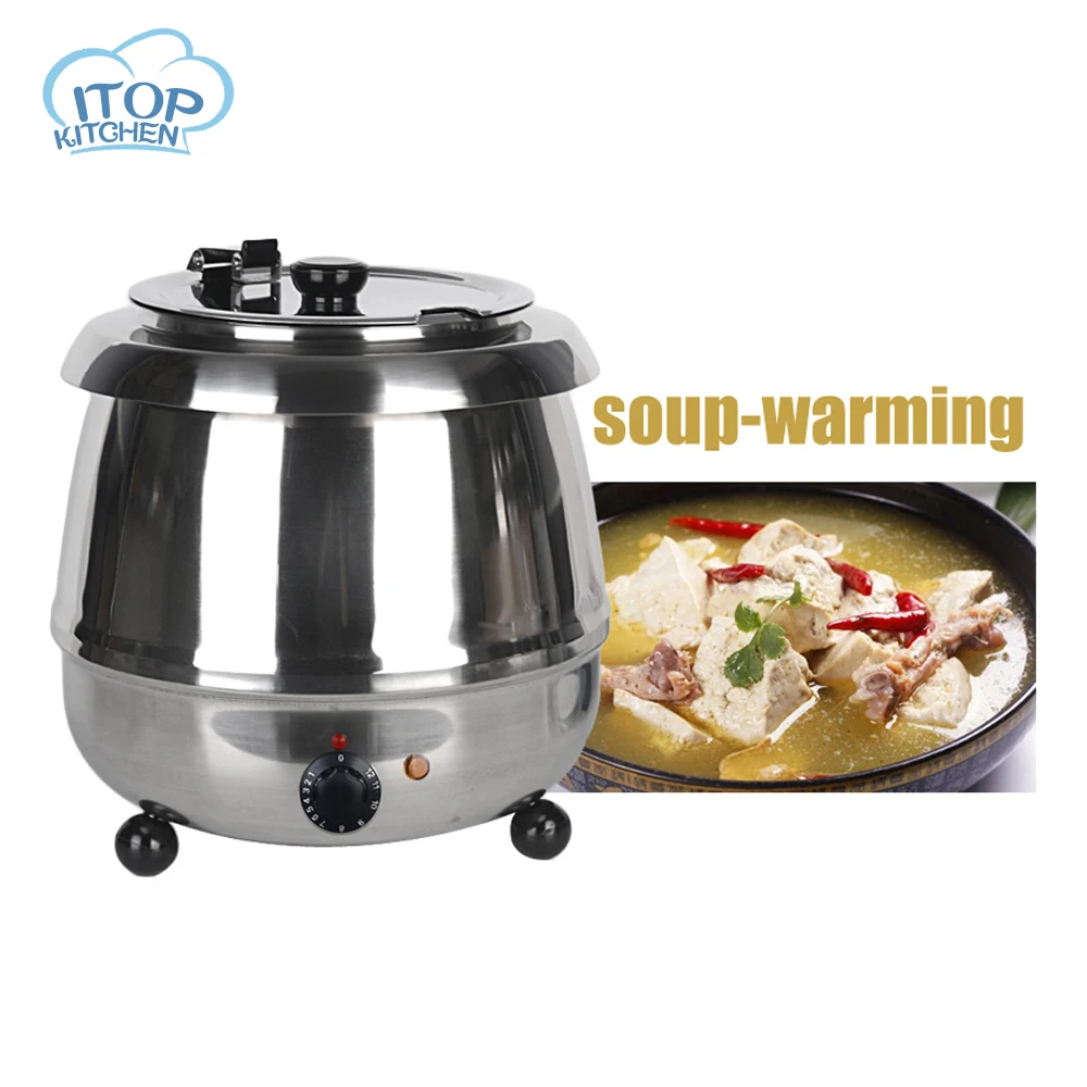 

Stainless Steel Water-bath Soup Warmer 5.7L 10L Pot