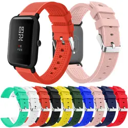 Силиконовые наручные часы для Amazfit Bip ремешок 20 ремешок для часов, мм Замена для Xiaomi Huami Amazfit браслет Huami Amazfit Bip ремешок