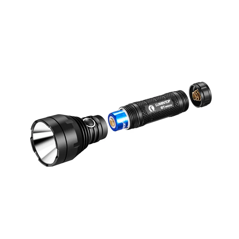 Светящийся GT micro Throw EDC фонарик CREE XP-L HI светодиодный 1000 люмен максимальное расстояние луча 400 м 50000cd портативный фонарик 14500