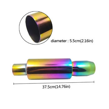 

Universal Car Auto Exhaust Muffler Tip Stainless Steel Pipe Chrome Trim Modified Car Rear Tail Throat Liner Accessories