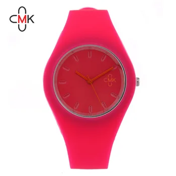 

CMK Fashion Silicone Ladies Watch Thin Ladies Dress Quartz Watches Girls Simple Style Mens Watches Relogio Feminino 2018 Clock