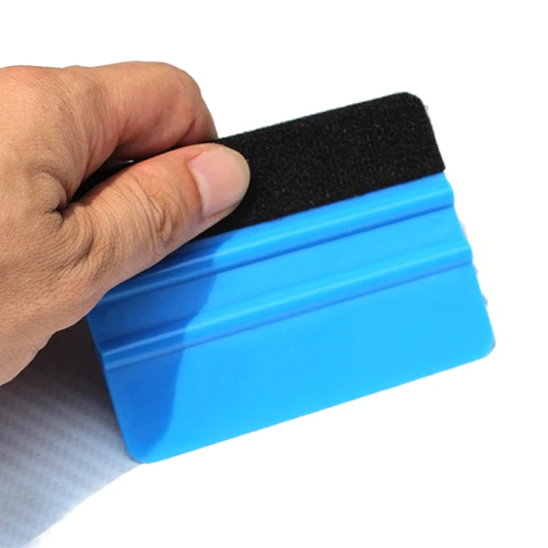 

1 PCS Car Vinyl Film wrapping tools Blue Scraper squeegee with felt edge Car Styling Stickers Accessories