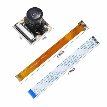 

Raspberry Pi Zero W Camera Module 5MP Wide Angle 160 Degree Fisheye OV5647 1080P HD Webcam Cable for Raspberry Pi 3 B/B+ 2 zero