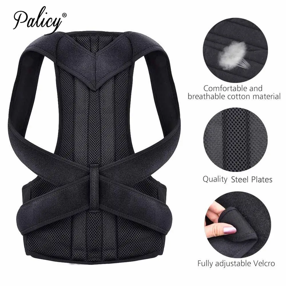  Chest Open Posture Corrector Shoulder Support Belt for Adult Teenager Back Brace Girdle Posture Men