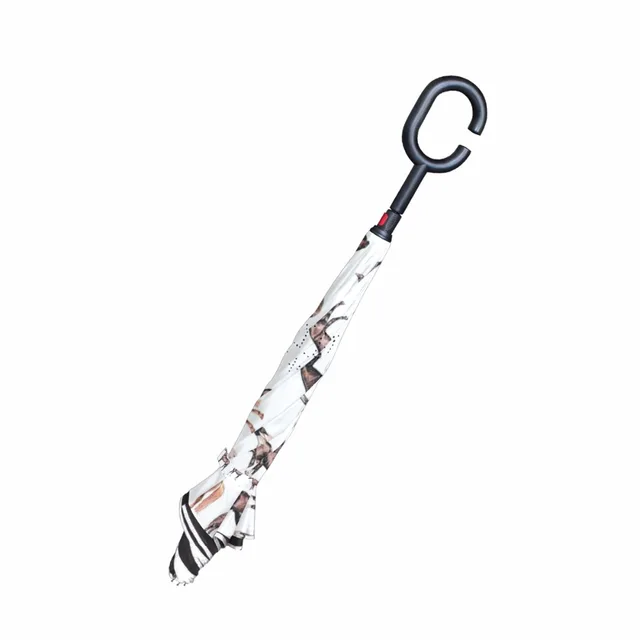 3D Vivid Lopors Minta Reverves Esparella Kétia Hosszág Hosszú Fogantyú, Fordított Esernyő, Kiváló Minőségű Kreatív Divat Testreszabott - Image 4