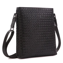 Мужские сумки-мессенджеры TIDING, ручная работа, тканая кожаная отделка, роскошная брендовая сумка через плечо, 1144