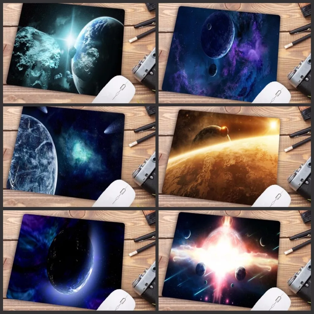 

Big promotion Planets In Space Keyboards Mat Rubber Gaming mousepad Desk Mat Rubber Mouse Pad Computer Game Tablet Mat