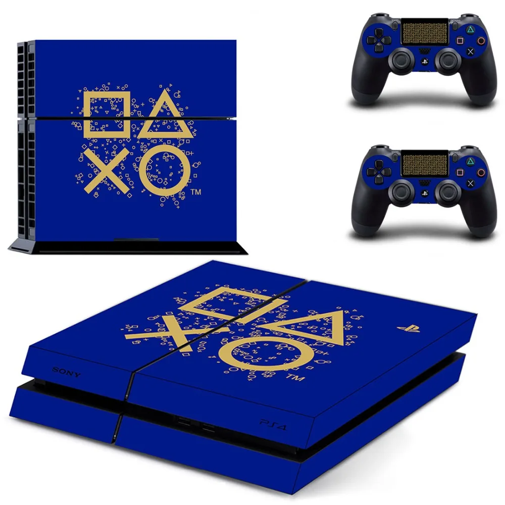 Виниловая наклейка с эффектом кожи для Sony Playstation 4 и 2 контроллеров PS4|Наклейки| |