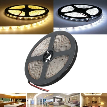 

5M Waterproof IP65 72W 300 LED Strip Light 12V DC White/Warm White Flexible Tape LED Strip SMD 5730 Christmas Home Decoration