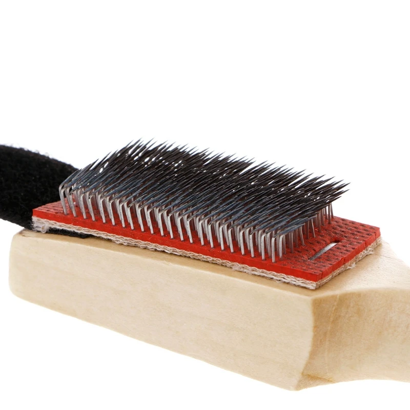 Wood Suede Sole Wire Cleaners Dance Shoes Cleaning Brush For Footwear