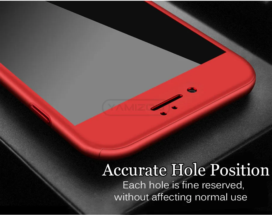 YAMIZOO Case For iPhone 6s 6 7 8 X Cover 360 Degree Luxury Protection Full Hard Cover Coque For iPhone 7 6 6s 8 Plus Phone Cases (1)