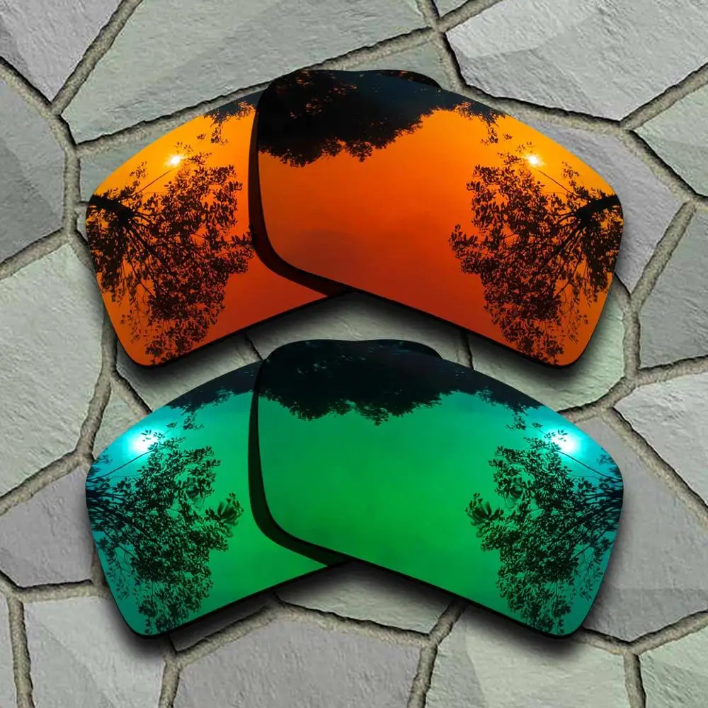 Солнцезащитные очки поляризованные Сменные линзы для Oakley повязка 2-сорта - Цвет линз: Red-Jade Green