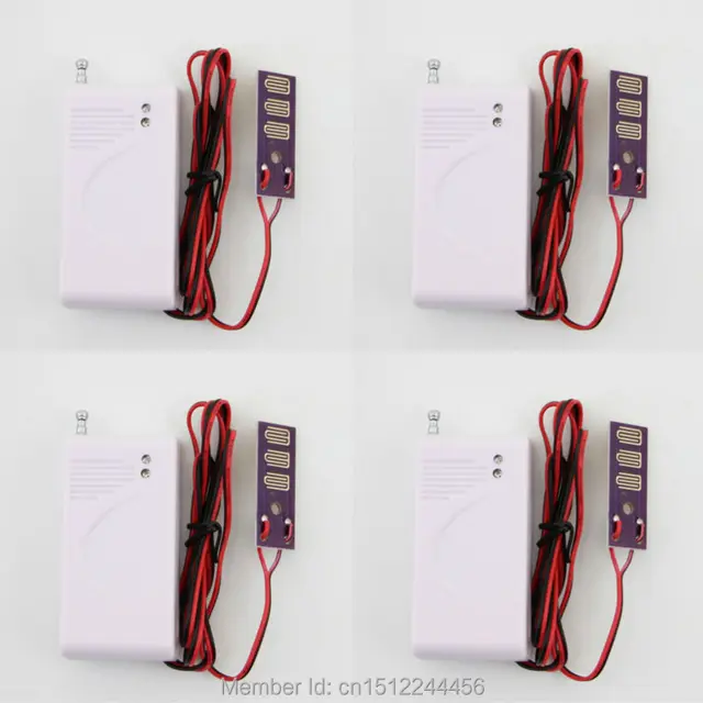New 4pcs 433mhz Wireless Water Leak Detector Intrusion Detector for Home Security GSM Alarm System Flood Sensor 3