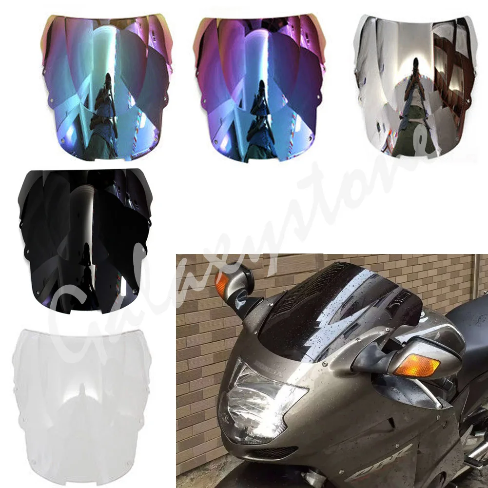 

Windshield Clear Screen Double bubble For Honda CBR1100XX Super Blackbird 1996 1997 1998 1999 2000- 2007