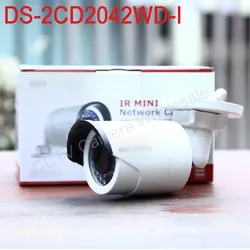 В наличии оригинал Hikvision DS-2CD2042WD-I английская версия 4MP ИК Мини Пуля ip Камера CCTV Камера POE, 1080 P H.264 +