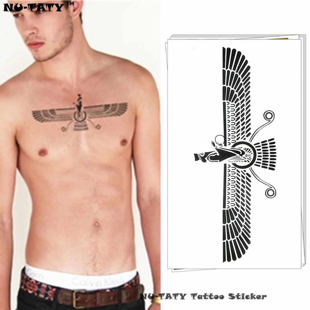 

Nu-TATY Egyptian mummy Temporary Tattoo Body Art Arm Flash Tattoo Stickers 17*10cm Waterproof Fake Henna Painless Tatto Sticker