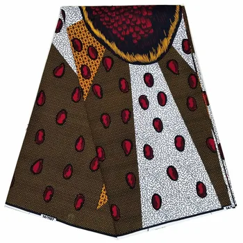 

Ankara African Wax Print Fabric Wax Fabric 6Yards Veritable real Wax style African Ankara Fabric V704