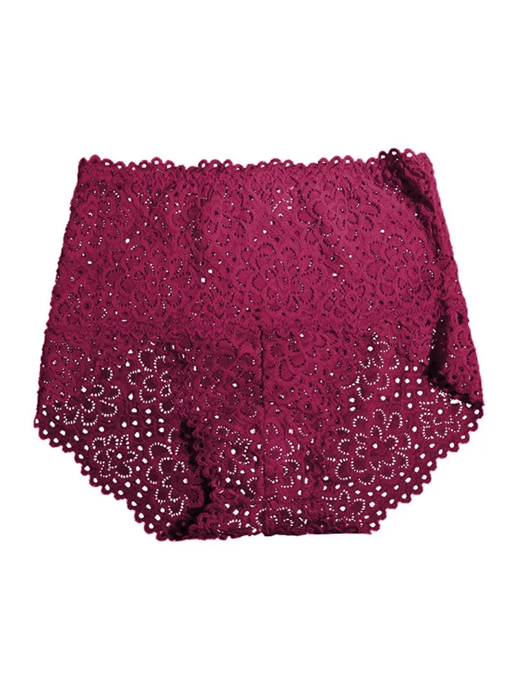 Women Lace High Waist Panties Sexy Lingerie Brief Pantie Thong Hollow Out Knicker Underwear Sleepwear 2019 New Arrival 10 Colors