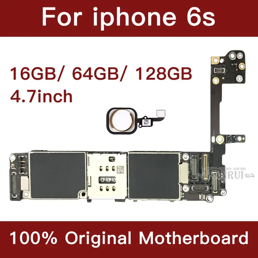 Для iPhone 6s 4 7 дюймов материнская плата разблокированная с Touch ID