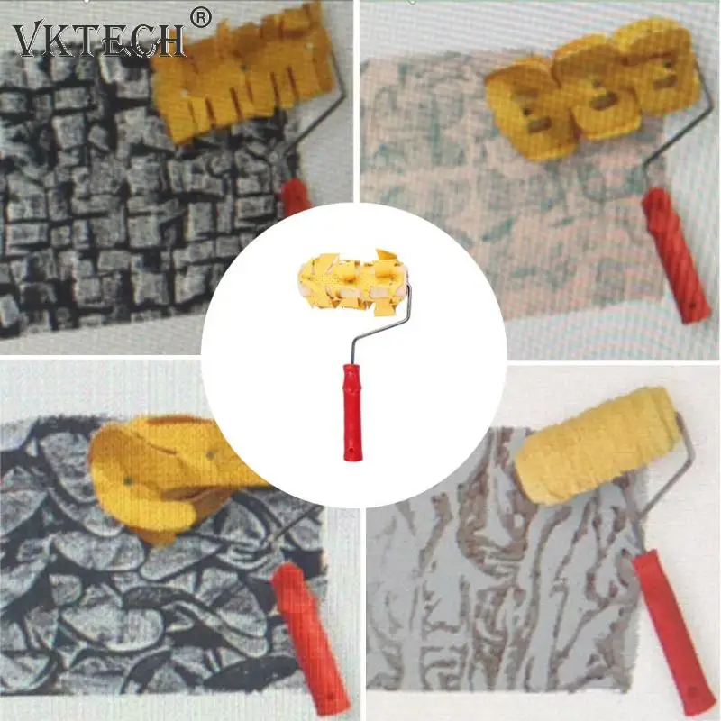 

Paint Roller DIY Printing Pattern Rubber Roller Decoration Paint Wall Embossing Roller Wall Printing Tool Home Decoration
