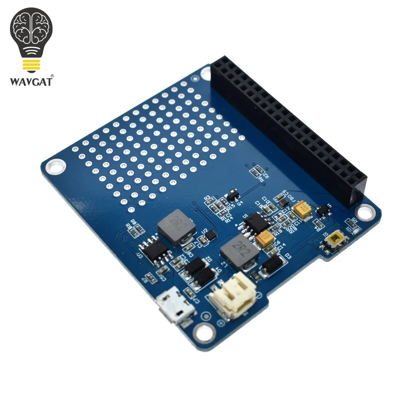 WAVGAT UPS HAT Board+ 1500mAh литиевая батарея для Raspberry Pi 3 Model B/Pi 2B/B+/A+ Модуль платы