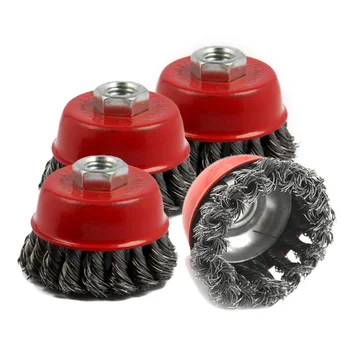 

75mm Twist-Knot Cup Wire Brush Bit Wheel - For Drill - Paint/Rust Removal
