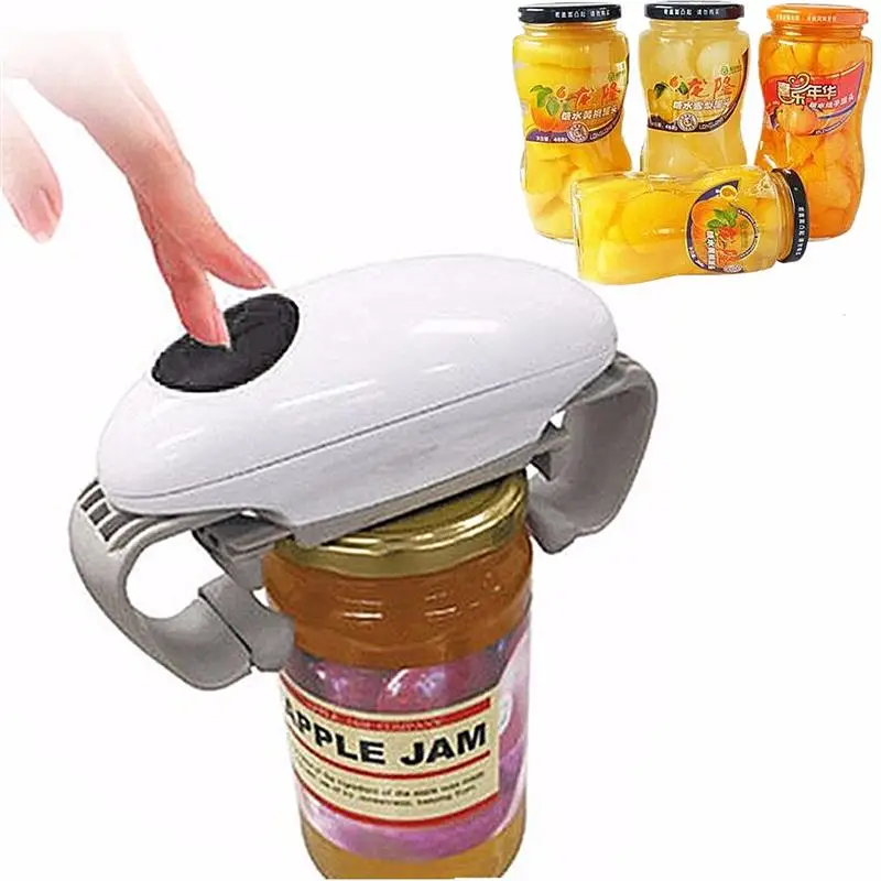 Automatic Jar Opener - Mini One Touch Automatic Electric Can Tin Jar Opener - - gadget Automatic Jar Opener - Mini One Touch Automatic Electric Can Tin Jar Opener - - gadget
