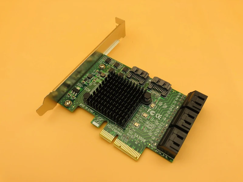 PCI E Express на SATA 3 0 III 6 ГБ контроллер карточка SSD PCIe 8 портов SATA3.0 адаптер Raiser