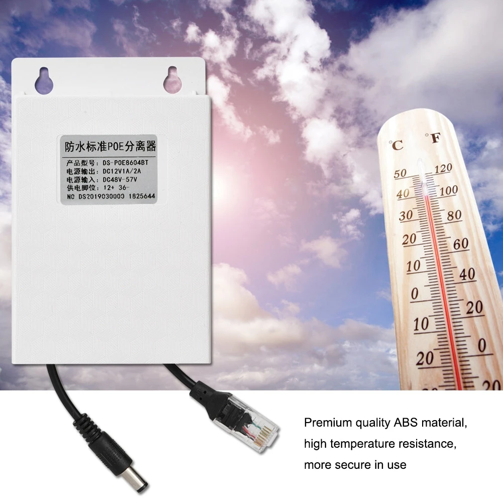 DC 38-60 V 48 V-12 V Мощность Over Ethernet пассивное питание через Ethernet сплиттер адаптер модуль изоляции Водонепроницаемый