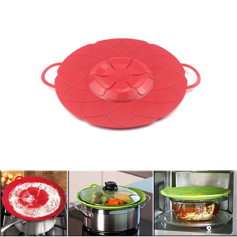 

New Cooking Tools Flower Cookware Parts Silicone Boil Over Spill lid Stopper Oven Safe for Home Kitchen