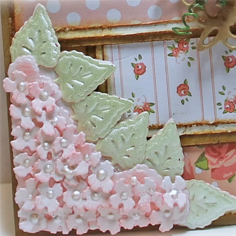 Plants Flower Background Metal Cutting Dies for