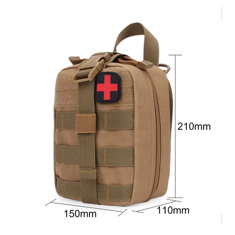 Al aire libre táctico bolso médico primeros auxilios viajes riñonera multifuncional Camping escalada bolsa caso de emergencia Kit de supervivencia