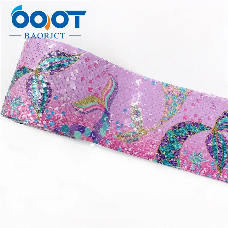 OOOT BAORJCT I-19410-902, печать блесток Блестящий мультфильм 3 ''ленты DIY банты аксессуары Свадебная вечеринка украшения 2y - Цвет: I-19410-903