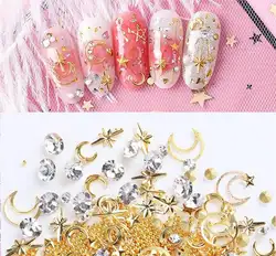 30 Тип смешанных ногтей Алмазная коробка [Nail Art/Nail Diamond/металлические шпильки/3D Nail Art смешанный кристалл декоративные стразы блеск алмаз