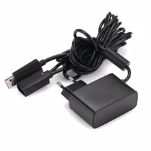 Gasky New EU USB Charging AC Power Supply Cable Cord Adapter For Xbox 360 Slim Video Game Console Gamepad Controller Boy Gift