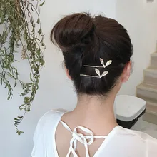 1 шт заколки для девочек Nordic простой сплав Кролик клипса для уха шпилька для волос цвета: золотистый, серебристый с милыми ушками аксессуары для волос G0405