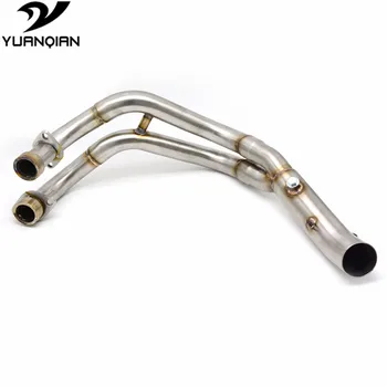 

Motorbike Accessories MT07 Modified Scooter Motorcycle Exhaust Pipe Muffler Moto mid exhaust pipe For Yamaha MT-07 MT 07 MT07