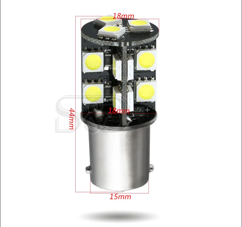 2 шт. 1156 BA15S P21w 19 SMD чисто белая CANBUS OBC Error Free сигнал автомобиля светодиодный