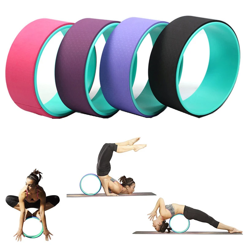 Yoga Circle Pilates Yoga Wheel Stretching Improving Backbends Gym Waist Shape Bodybuilding Outdoor Sports Fitness Tool Equipment