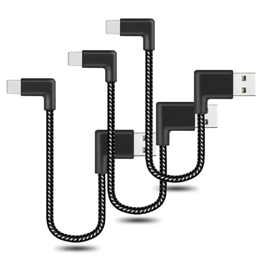 90 градусов l образный левый и правый USB кабель для зарядки мобильного телефона