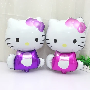 

Lucky 50pcs/lot 73*46cm Hello Kitty Balloon Foil Air Balloons Birthday Party Toys Decoration Ballon Supplies Globos HK0002