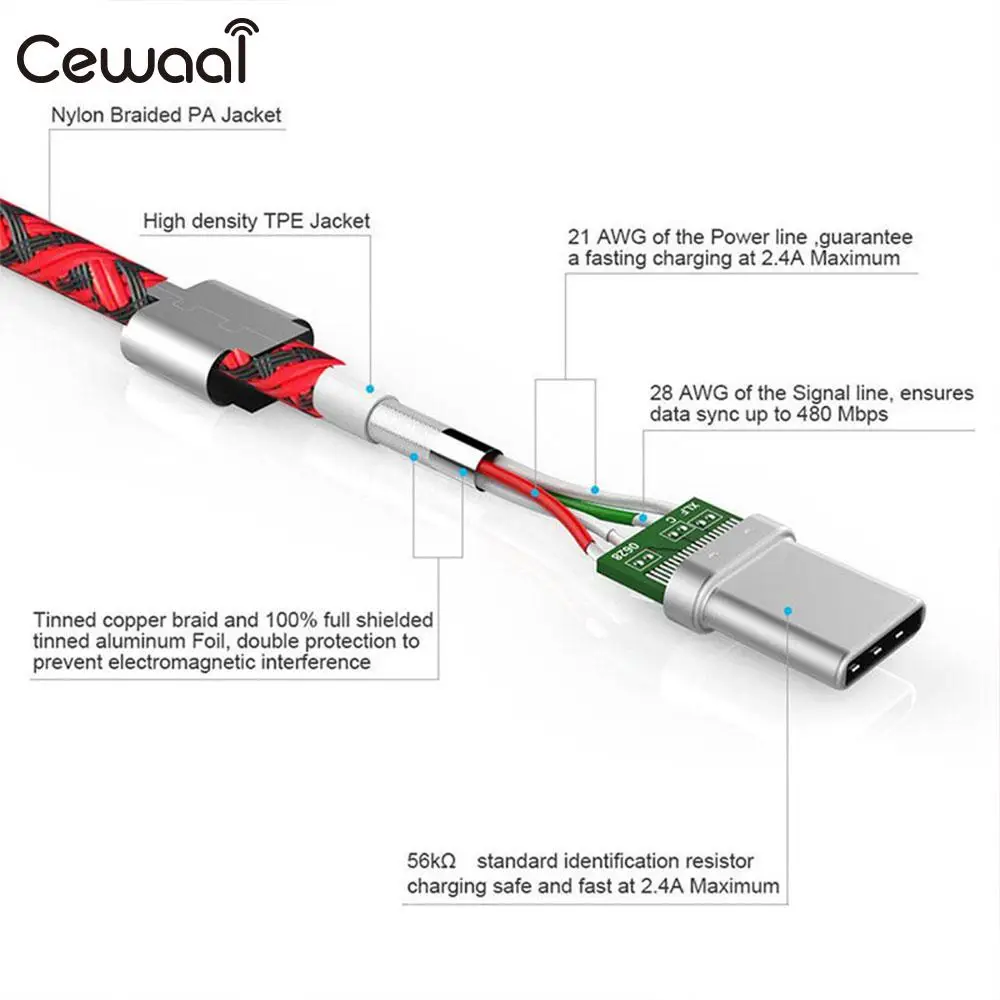 Usb-кабель для быстрой зарядки кабель для зарядки прочный быстрый