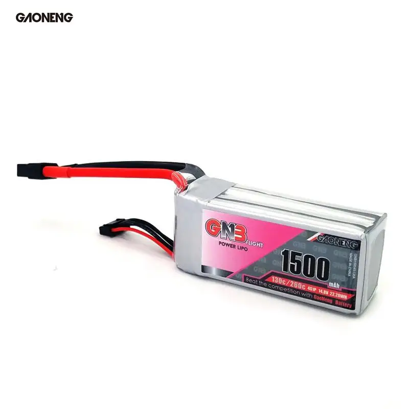 Gaoneng GNB 14 8V 1500MAH 130C 260C 4S Lipo Battery XT60 Plug For RC font b