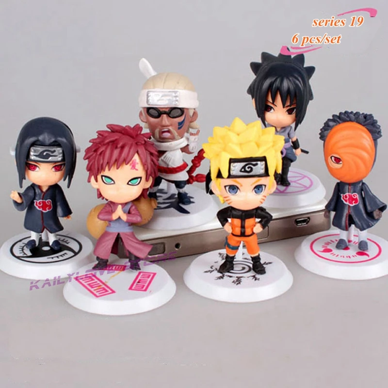 

Hot 6pcs/set Classic Figurine Naruto PVC Action Figure Toys Full Set Model Collection Toys For Kids Cute Naruto Gaara Party Gift