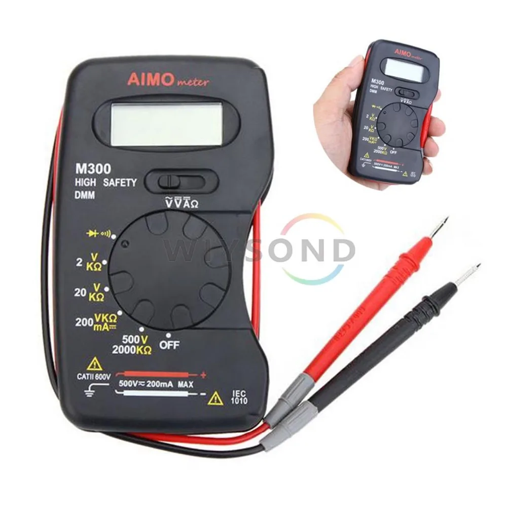 M061 AIMOM DMM Mini Integrated Handheld Pocket Digital Multimeter