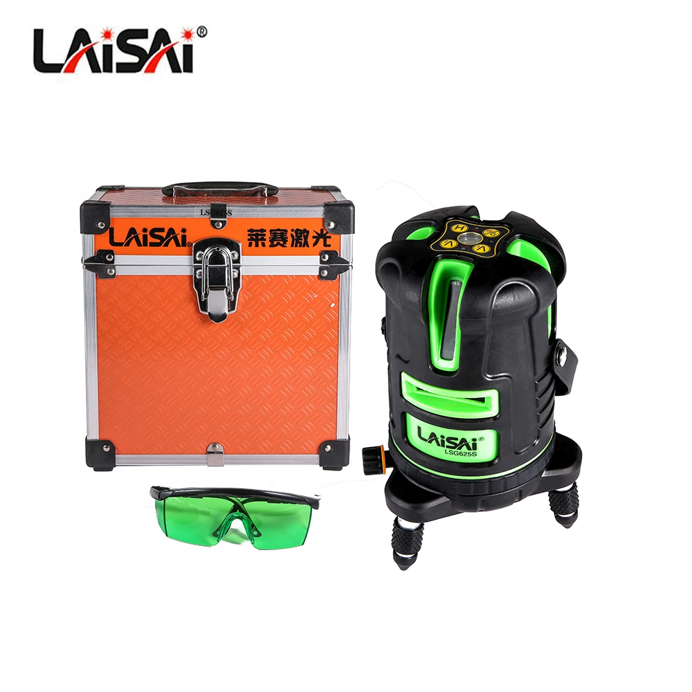 

Laisai Brand 5 Lines Laser Level Automatic Self Leveling 360 Vertical&Horizontal Tilt & Outdoor Mode Osram diode